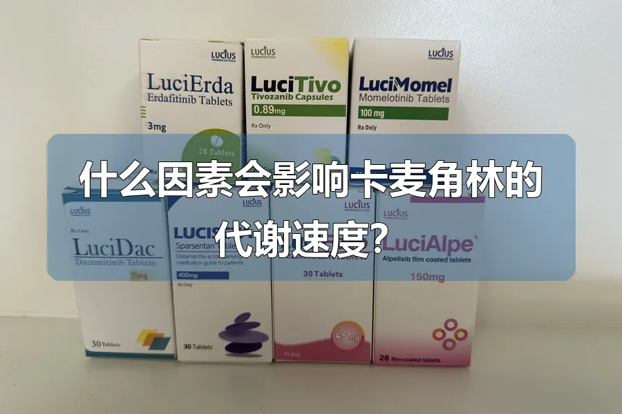 什么因素会影响卡麦角林的代谢速度?
